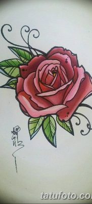 Фото тату красная роза от 08.08.2018 №112 — red rose tattoo — tatufoto.com