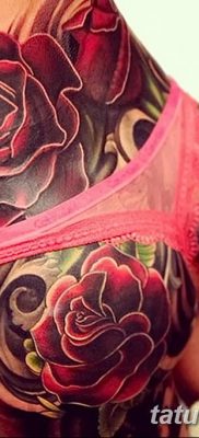 Фото тату красная роза от 08.08.2018 №117 — red rose tattoo — tatufoto.com