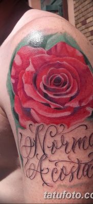 Фото тату красная роза от 08.08.2018 №119 — red rose tattoo — tatufoto.com