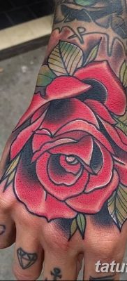 Фото тату красная роза от 08.08.2018 №120 — red rose tattoo — tatufoto.com
