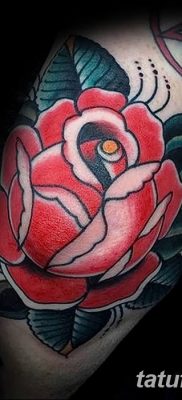 Фото тату красная роза от 08.08.2018 №124 — red rose tattoo — tatufoto.com