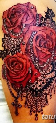 Фото тату красная роза от 08.08.2018 №126 — red rose tattoo — tatufoto.com