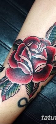 Фото тату красная роза от 08.08.2018 №128 — red rose tattoo — tatufoto.com