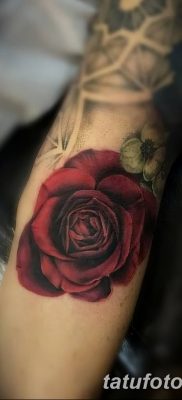 Фото тату красная роза от 08.08.2018 №130 — red rose tattoo — tatufoto.com