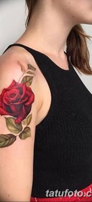 Фото тату красная роза от 08.08.2018 №131 — red rose tattoo — tatufoto.com