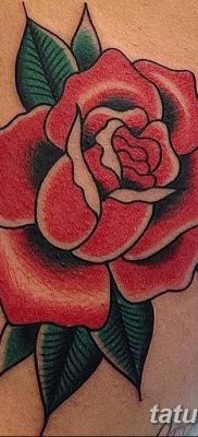 Фото тату красная роза от 08.08.2018 №134 — red rose tattoo — tatufoto.com