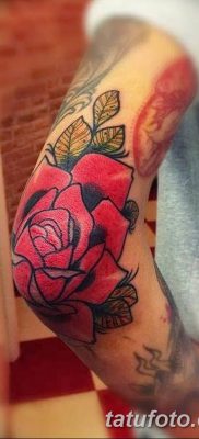 Фото тату красная роза от 08.08.2018 №139 — red rose tattoo — tatufoto.com