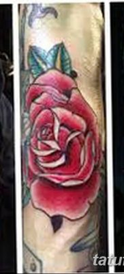 Фото тату красная роза от 08.08.2018 №149 — red rose tattoo — tatufoto.com