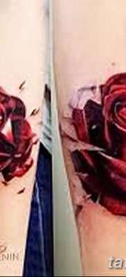 Фото тату красная роза от 08.08.2018 №152 — red rose tattoo — tatufoto.com