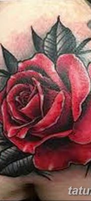 Фото тату красная роза от 08.08.2018 №153 — red rose tattoo — tatufoto.com