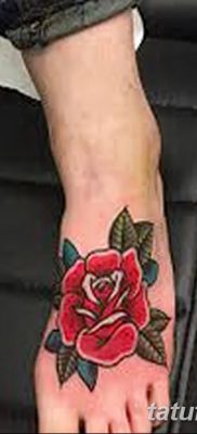Фото тату красная роза от 08.08.2018 №155 — red rose tattoo — tatufoto.com