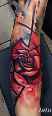 Фото тату красная роза от 08.08.2018 №167 — red rose tattoo — tatufoto.com