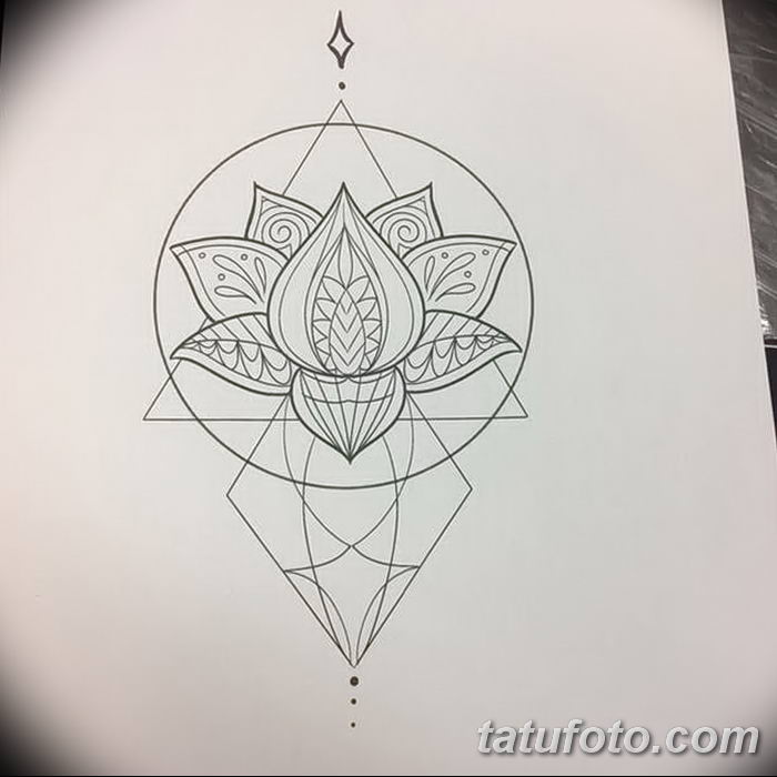 Фото тату лотос для девушки от 07.08.2018 №010 — lotus tattoo for girl — tatufoto.com