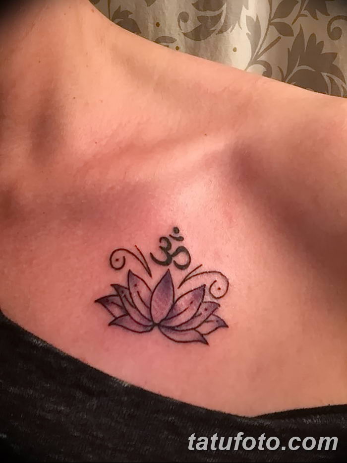 Фото тату лотос для девушки от 07.08.2018 №011 — lotus tattoo for girl — tatufoto.com