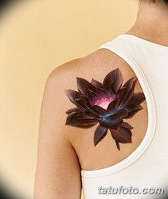 Фото тату лотос для девушки от 07.08.2018 №013 — lotus tattoo for girl — tatufoto.com
