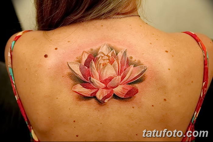 Фото тату лотос для девушки от 07.08.2018 №018 — lotus tattoo for girl — tatufoto.com