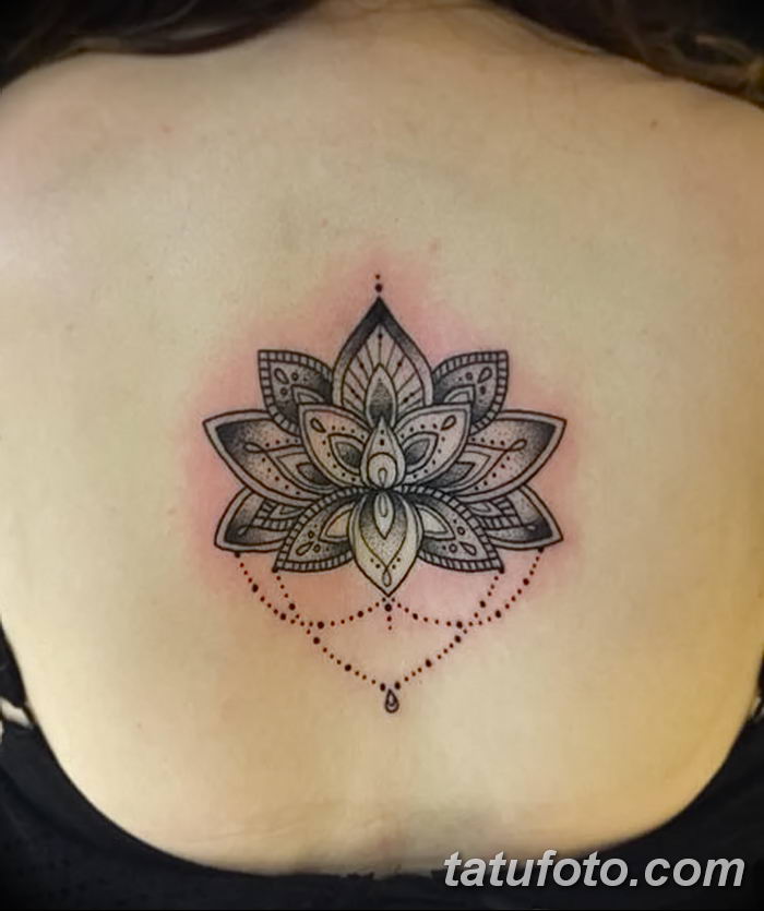 Фото тату лотос для девушки от 07.08.2018 №033 — lotus tattoo for girl — tatufoto.com