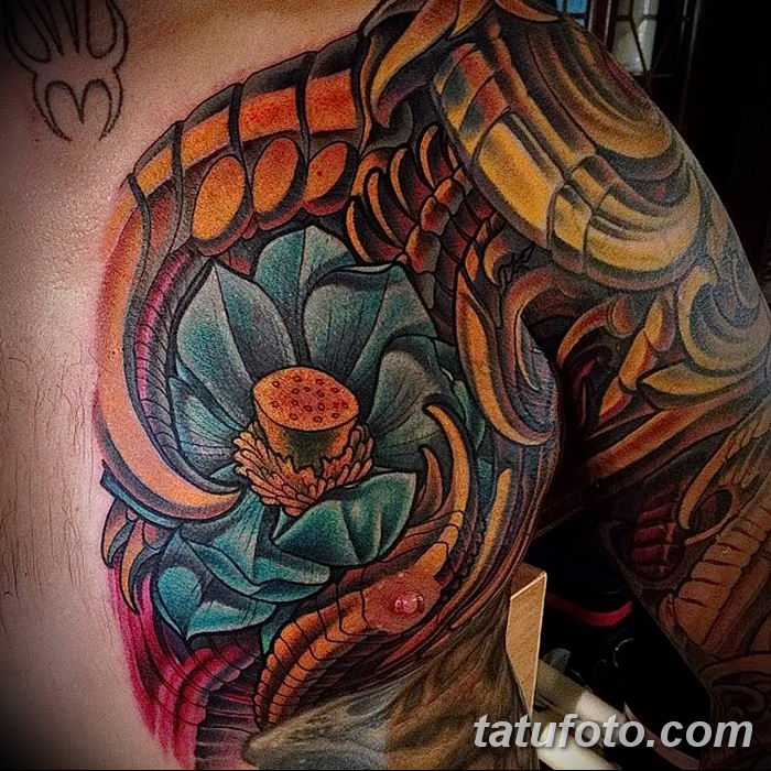 Фото тату лотос для девушки от 07.08.2018 №042 — lotus tattoo for girl — tatufoto.com
