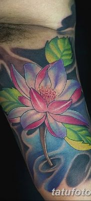 Фото тату лотос для девушки от 07.08.2018 №166 — lotus tattoo for girl — tatufoto.com
