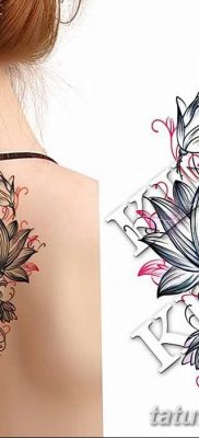 Фото тату лотос для девушки от 07.08.2018 №205 — lotus tattoo for girl — tatufoto.com