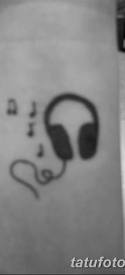 Фото тату наушники 28.08.2018 №013 — tattoo headphones — tatufoto.com