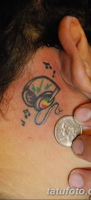Фото тату наушники 28.08.2018 №054 — tattoo headphones — tatufoto.com