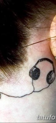 Фото тату наушники 28.08.2018 №057 — tattoo headphones — tatufoto.com