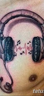 Фото тату наушники 28.08.2018 №058 — tattoo headphones — tatufoto.com