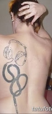 Фото тату наушники 28.08.2018 №075 — tattoo headphones — tatufoto.com