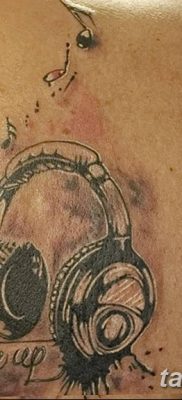 Фото тату наушники 28.08.2018 №079 — tattoo headphones — tatufoto.com