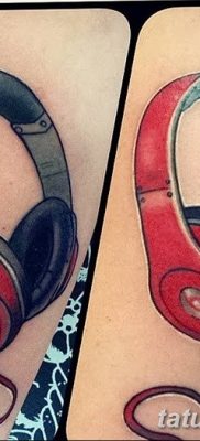 Фото тату наушники 28.08.2018 №130 — tattoo headphones — tatufoto.com