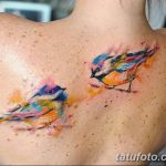 Фото тату птицы для девушек от 07.08.2018 №013 - bird tattoo for girls - tatufoto.com