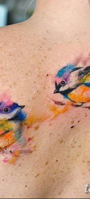 Фото тату птицы для девушек от 07.08.2018 №013 — bird tattoo for girls — tatufoto.com