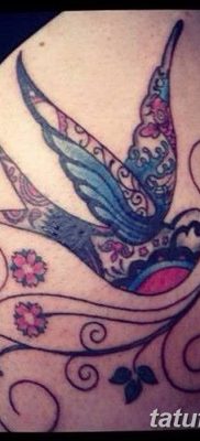Фото тату птицы для девушек от 07.08.2018 №058 — bird tattoo for girls — tatufoto.com
