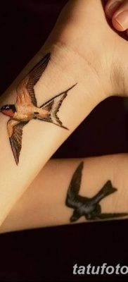 Фото тату птицы для девушек от 07.08.2018 №065 — bird tattoo for girls — tatufoto.com