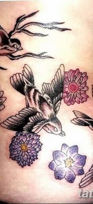Фото тату птицы для девушек от 07.08.2018 №095 — bird tattoo for girls — tatufoto.com