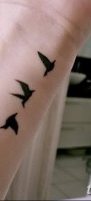 flock of birds foot tattoo Lovely flying bird tattoo Birds Wrist