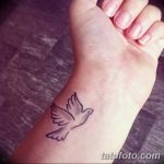 Фото тату птицы на запястье 17.08.2018 №157 - tattoo of a bird on the wrist - tatufoto.com