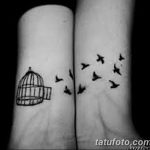 Фото тату птицы на запястье 17.08.2018 №164 - tattoo of a bird on the wrist - tatufoto.com