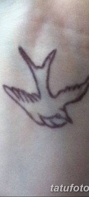 Фото тату птицы на запястье 17.08.2018 №200 — tattoo of a bird on the wrist — tatufoto.com