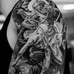 Фото черно-белые тату от 08.08.2018 №382 - black and white tattoos - tatufoto.com