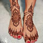 Фото Мехенди на голени от 17.09.2018 №001 - Mehendi on the lower leg - tatufoto.com