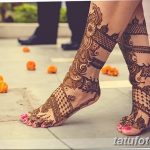 Фото Мехенди на голени от 17.09.2018 №006 - Mehendi on the lower leg - tatufoto.com