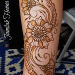 Фото Мехенди на голени от 17.09.2018 №009 - Mehendi on the lower leg - tatufoto.com