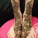 Фото Мехенди на голени от 17.09.2018 №032 - Mehendi on the lower leg - tatufoto.com