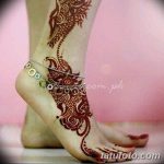 Фото Мехенди на голени от 17.09.2018 №038 - Mehendi on the lower leg - tatufoto.com