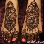 Фото Мехенди на голени от 17.09.2018 №049 - Mehendi on the lower leg - tatufoto.com