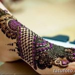 Фото Мехенди на голени от 17.09.2018 №086 - Mehendi on the lower leg - tatufoto.com