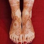Фото Мехенди на голени от 17.09.2018 №092 - Mehendi on the lower leg - tatufoto.com