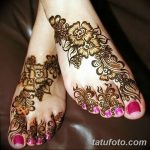 Фото Мехенди на голени от 17.09.2018 №103 - Mehendi on the lower leg - tatufoto.com